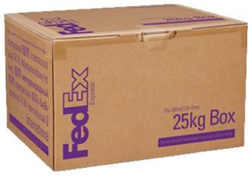 Коробка - FedEx 25kg BOX - Размеры: 25.4×34.6×25.4см